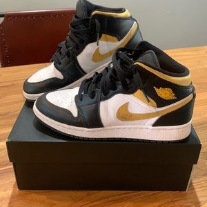 Air Jordan 1 Mid white/pollen-black